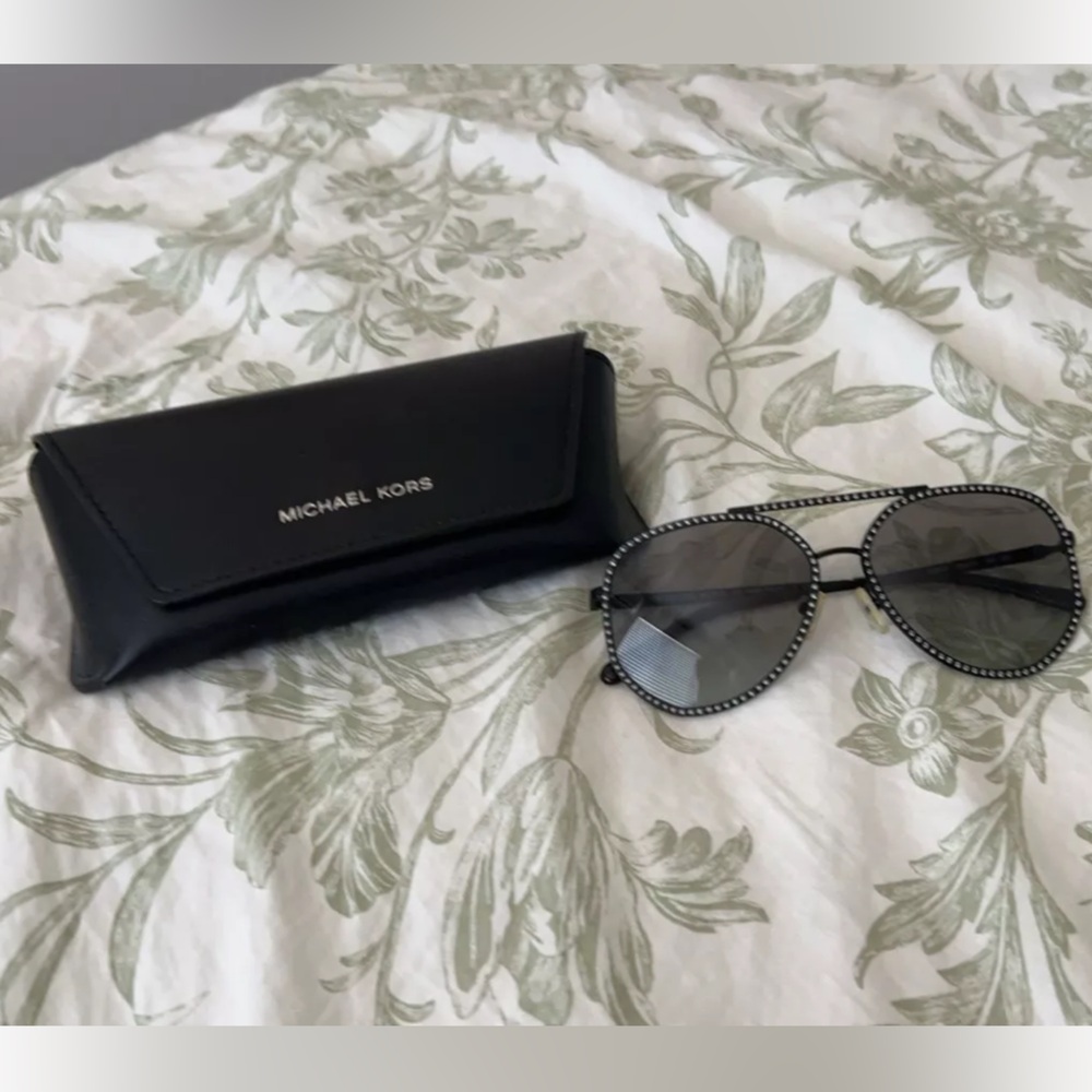 Michael Kors aviator sunglasses with diamond edging